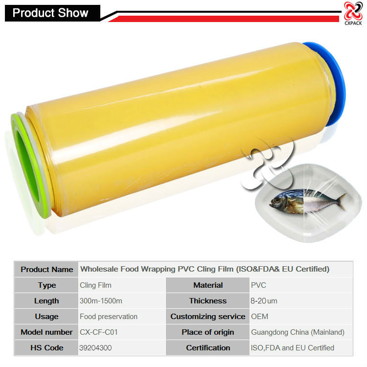 Food Grade PVC Cling Film 11 Micron