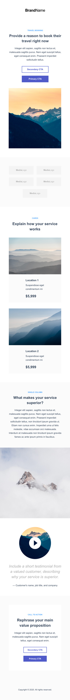 Travel Booking Landing Page 3