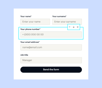 Build your forms in minutes