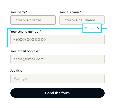 Build your forms in minutes