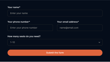 Manage all your forms in one place sidebar