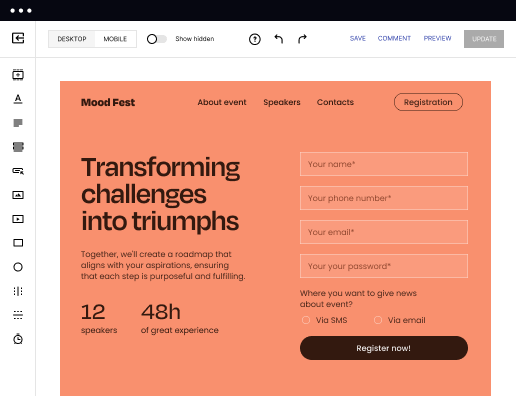 Make forms uniquely yours
